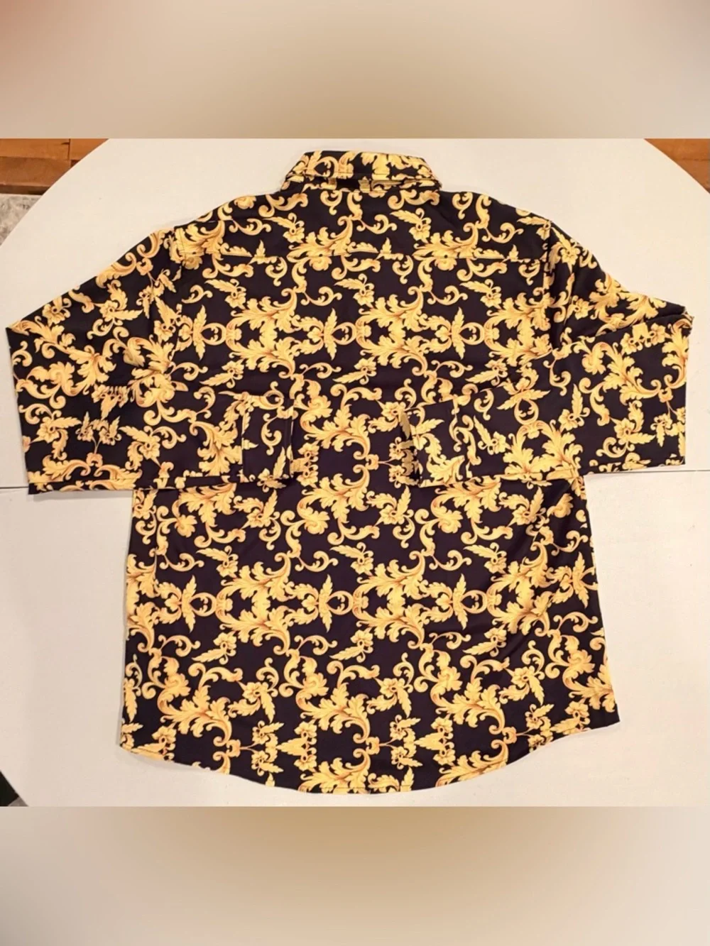 Daupanzees | men’s luxury print dress shirt. Size: XXL - Picture 16 of 16